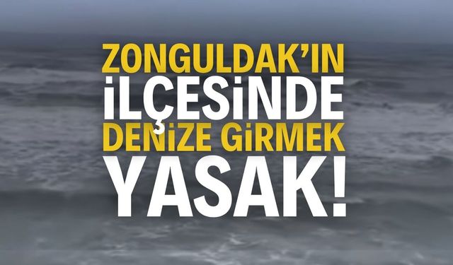 Zonguldak'ın ilçesinde deniz yasaklandı | Zonguldak haber