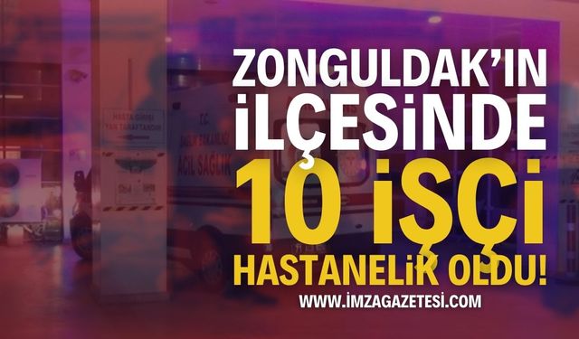 Zonguldak'ın İlçesinde İşçiler Hastanelik Oldu!