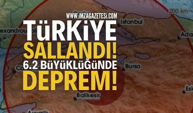 Balıkesir'de 6,1 Büyüklüğünde Deprem