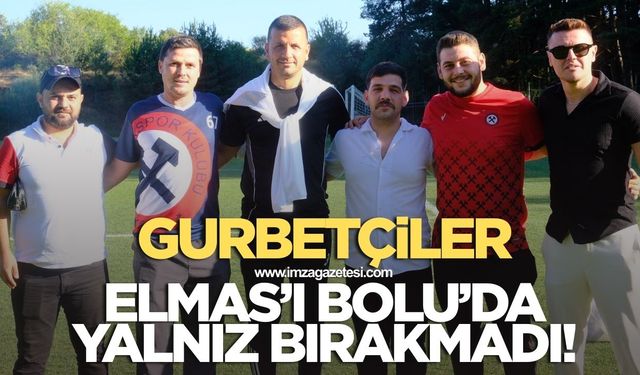 Gurbetçi Elmaslar Zonguldakspor’u Bolu’da yalnız bırakmadı