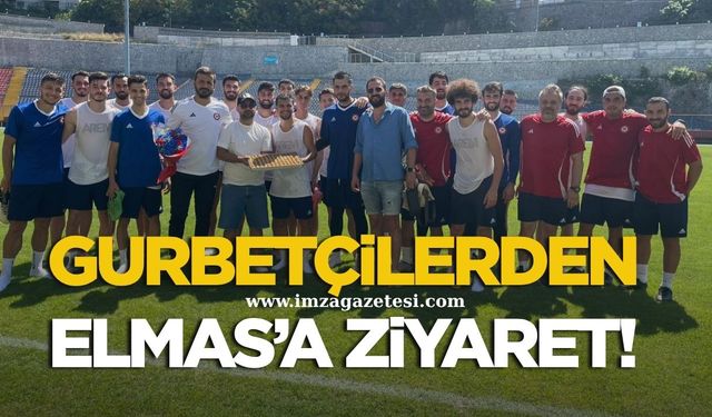 Gurbetçi Elmaslar'dan Cafer Elek’e hoş geldin ziyareti
