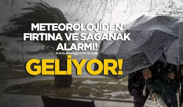 Meteorolojiden Fırtına ve Sağanak Alarmı! Geliyor!
