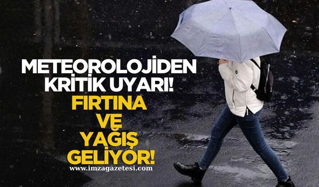 Meteoroloji’den Kritik Uyarı! 8 il için fırtına ve yağış uyarısı!