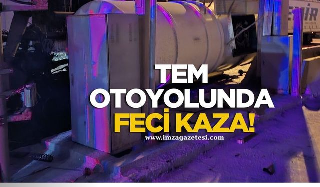 TEM Otoyolu Gişelerinde Feci Kaza!