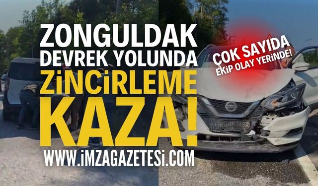 Zonguldak Devrek Yolunda Zincirleme Kaza