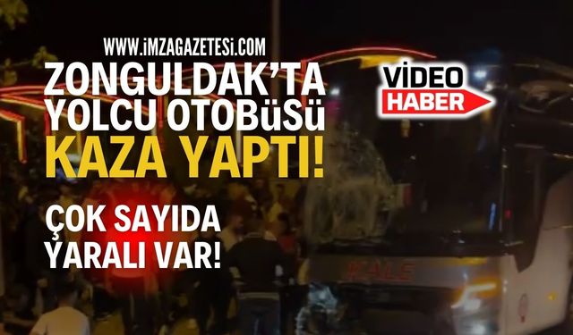 Zonguldak Devrek'te Yolcu Otobüsü İle Minibüs Çarpıştı!