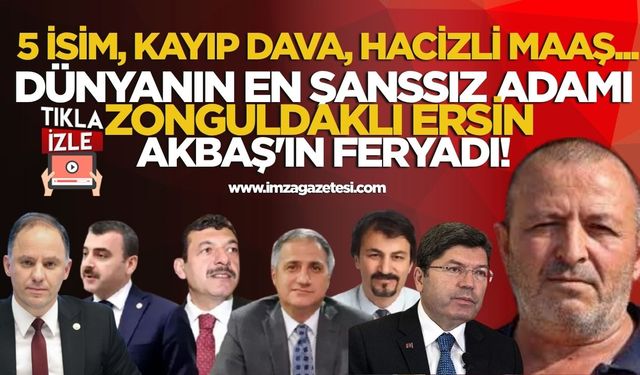 Dünyanın en şanssız adamı Zonguldaklı Ersin Akbaş'ın şanssızlıkları devam ediyor!