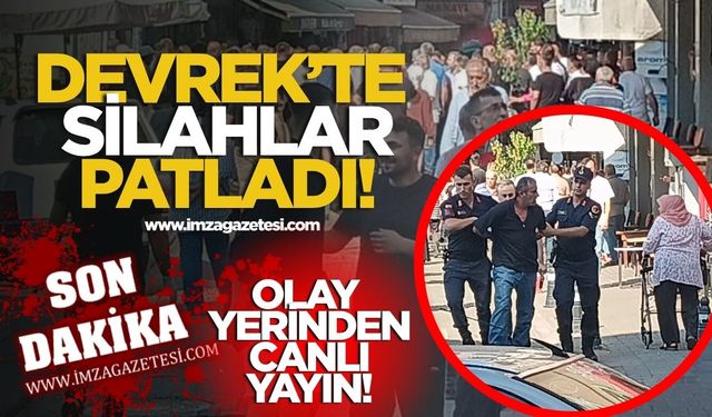 Devrek'te silahlar patladı! Yaralılar var!