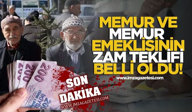 Memur ve memur emeklisinin ilk zam teklifi belli oldu!