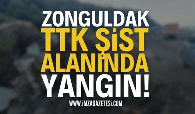 Zonguldak TTK şist alanında yangın!