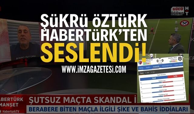 Zonguldakspor Basın Sözcüsü Şükrü Öztürk Habertürk'ten seslendi!