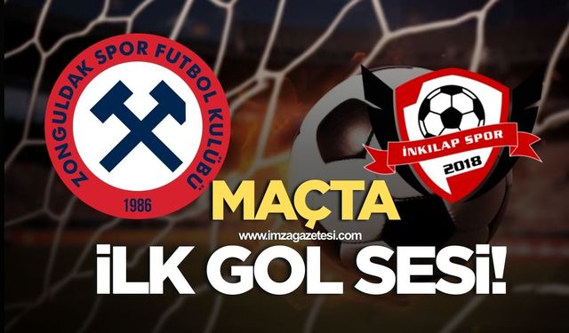 Zonguldakspor-İnkilapspor maçında ilk gol sesi
