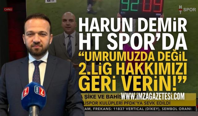 Zonguldakspor Kulüp Başkanı Harun Demir HT Spor’da!