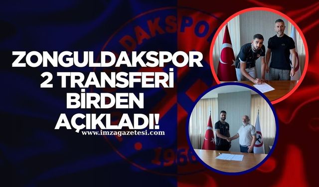 Zonguldakspor 2 transferi birden açıkladı...