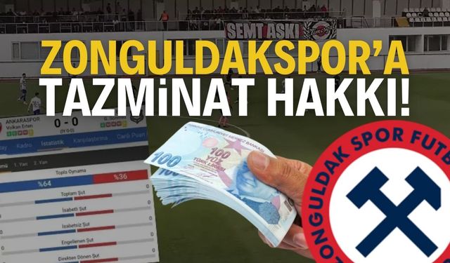 Zonguldakspor’a tazminat hakkı doğabilir