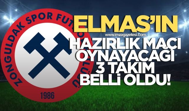 Zonguldakspor’un hazırlık maçı yapacağı 3 takım belli oldu