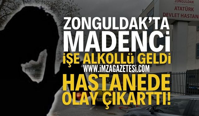 Zonguldak'ta TTK Maden İşçisi Mesaiye Alkollü Geldi!