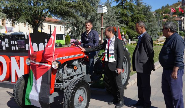 Kastamonulu vatandaş gazzeye destek için traktörünü satışa çıkarttı