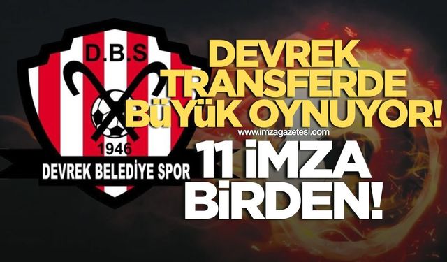 Devrek Belediyespor transferde büyük oynamaya devam ediyor! 11 imza birden