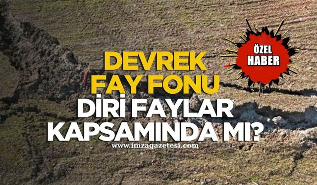 Devrek fay zonu diri faylar kapsamında mı?