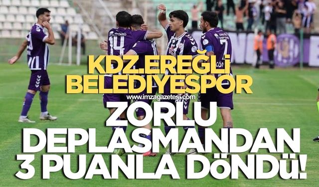 Ereğli zorlu deplasmandan 3 puanla döndü