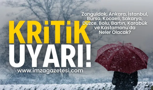 Meteoroloji Genel Müdürlüğü'nden Batı Karadeniz içinUyarı Üstüne Uyarı!