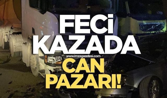İstanbul yolunda feci kazada can pazarı