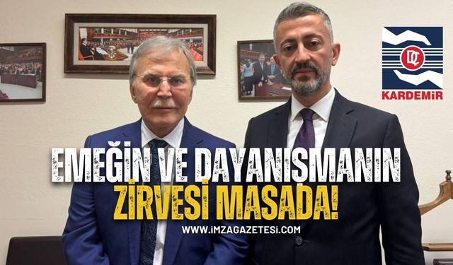 Kardemir Yönetim Kurulu Başkanı Muhammed Ali Oflaz ile Başkan Şahin bir araya geldi...