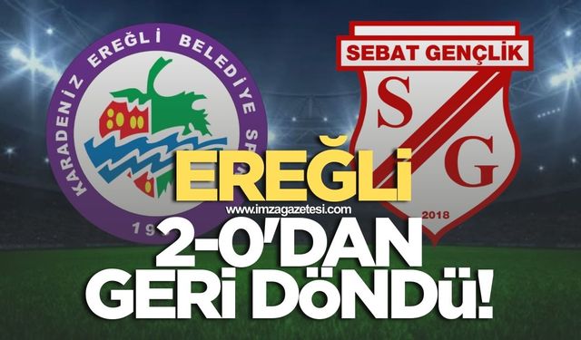 Kdz.Ereğli Belediyespor 2-0'dan döndü