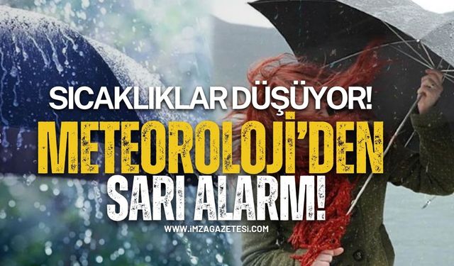 Sıcaklıklar 5 Derece Düşüyor! Meteoroloji'den 11 İl İçin Sarı Alarm!