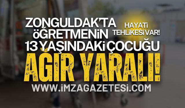 Zonguldak Alaplı'da 13 Yaşındaki Çocuk Ağır Yaralı!