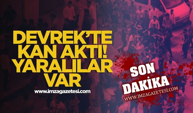 Devrek'te kanlı kavga! Taşlar, sopalar havada uçtu!