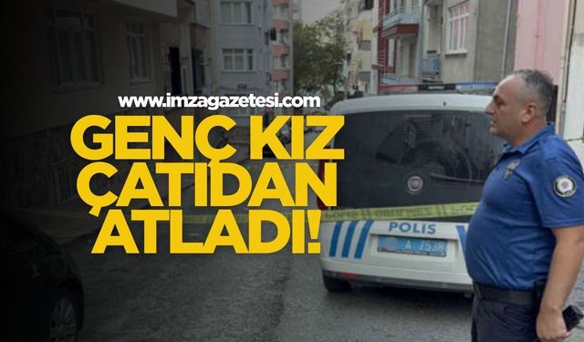 20 Yaşındaki Genç Kız Çatıdan Atladı!