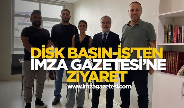 DİSK Basın-İş'ten İmza Gazetesi'ne ziyaret... Sorunlar ve çözümler masada...