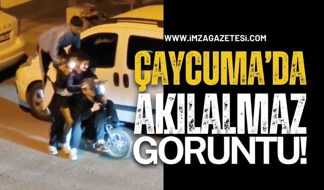 Zonguldak'ın Çaycuma İlçesinde Akılalmaz Görüntü!