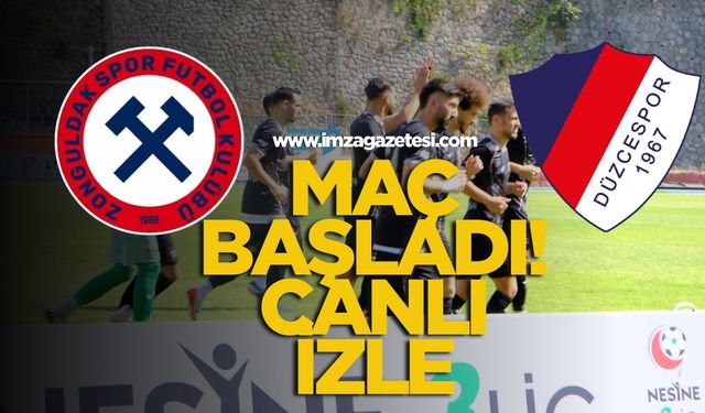 Zonguldakspor-Düzcespor maçı başladı! Canlı izle