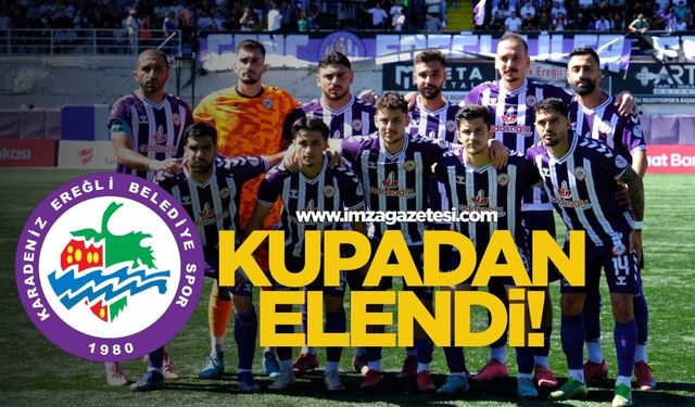 Kdz.Ereğli Belediyespor kupadan elendi