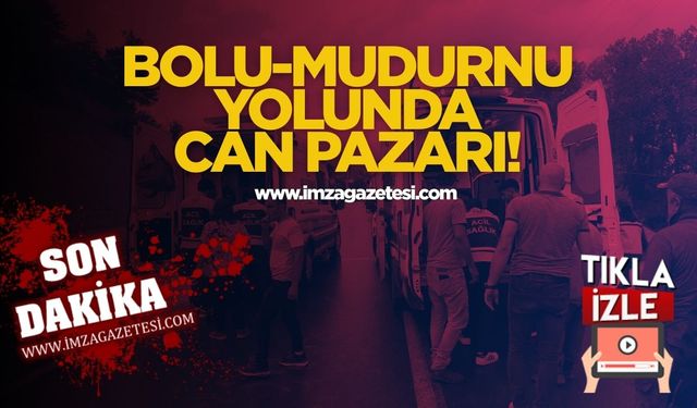 Bolu-Mudurnu Yolunda Can Pazarı!