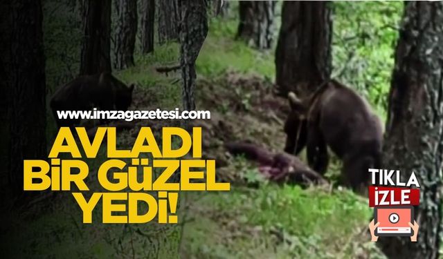 Önce Avladı Sonra Bir Güzel Yedi!