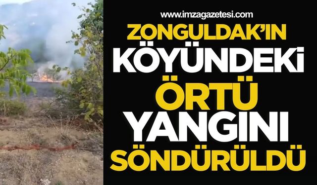 Kozlukadı Köyünde Başlayan Yangın Söndürüldü!