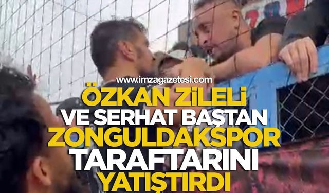 Özkan Zileli ve Serhat Baştan Zonguldakspor Taraftarını Yatıştırdı