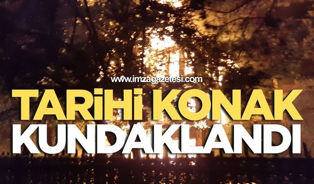 Tarihi Konak Kundaklandı