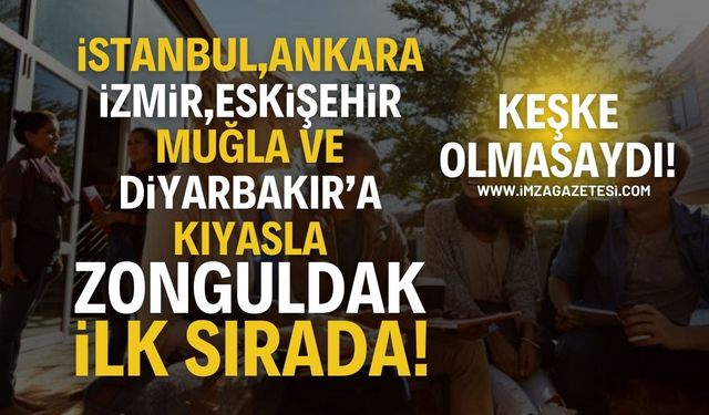 Zonguldak; İstanbul, Ankara ve İzmir'e Kıyasla İlk Sırada!