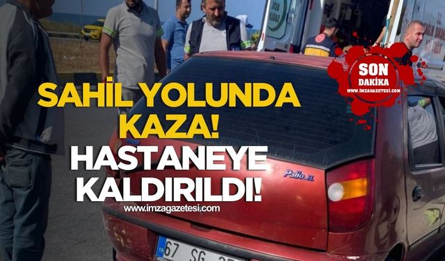 Zonguldak Kilimli sahil yolu tünelinde kaza! Sürücü hastaneye kaldırıldı!