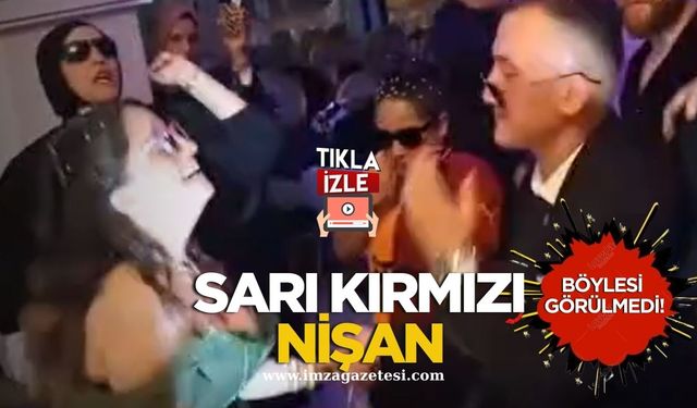 Nişan Töreni Sarı-Kırmızıya Boyandı! Zonguldak'ta Şampiyonluk Kutlaması gibi nişan!
