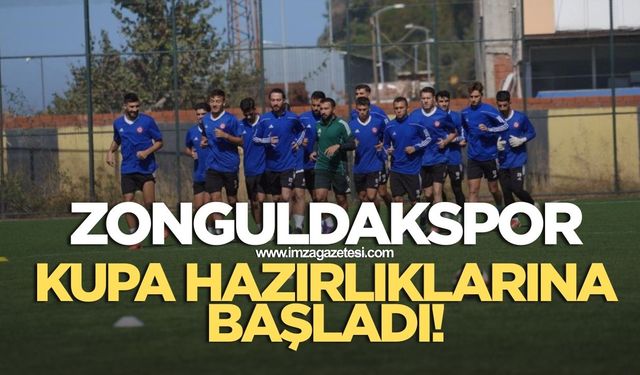 Zonguldakspor kupa hazırlıklarına başladı