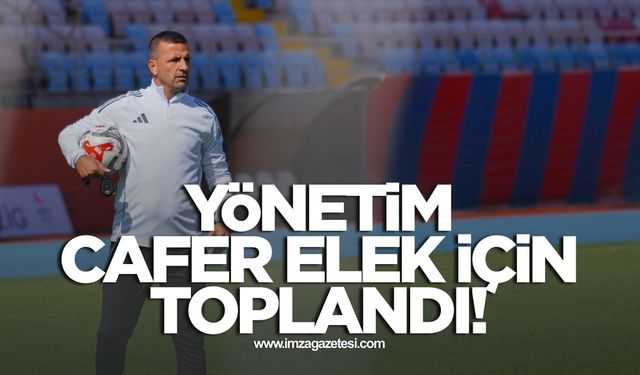 Zonguldakspor yönetimi Cafer Elek’in geleceği için toplandı
