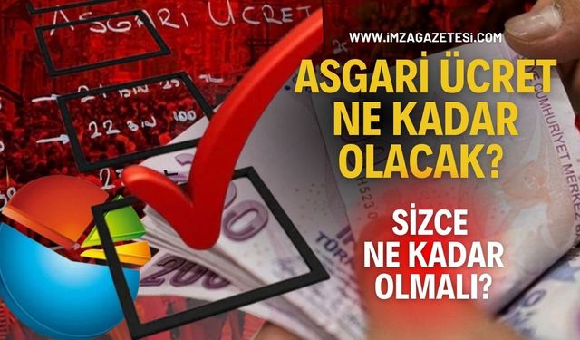 Asgari ücret ne kadar olacak? Sizce asgari ücret ne kadar olmalı?