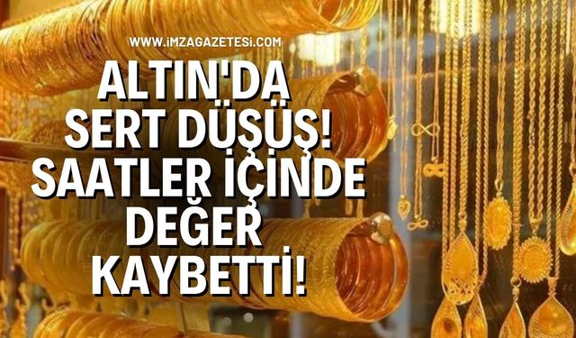 Altın'da Sert Düşüş! Saatler İçinde Değer Kaybetti!