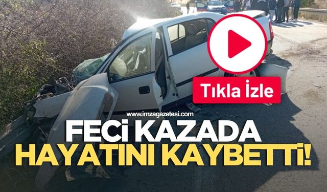 Otomobil ile kamyon çarpıştı! 1 ölü